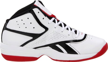 black and white reebok basketball shoes
