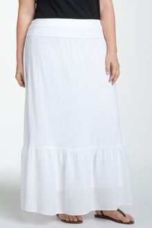 Splendid Ruffle Hem Maxi Skirt - Lyst