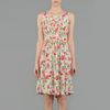 Aspesi Printed Silk Pleated Dress in Green - Lyst