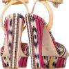 Carven Printed Jacquard Platform Sandals in Multicolor (multicolored) - Lyst