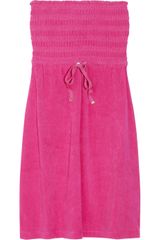 Juicy Couture Smocked Cottonblend Terry Mini Dress
