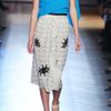 Roland Mouret Archie Appliquéd Cottonblend Skirt in White - Lyst