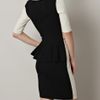 Stella Mccartney Cady Bicolour Dress in Black (ivory) - Lyst