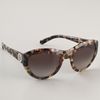 Tory Burch Rounded T Logo Sunglasses in Animal - Lyst