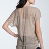 Trouvé Drop Stitch Back Sheer Top in Khaki (khaki canvas) - Lyst
