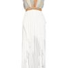 Willow Asymmetric Beadedoverlay Silk Dress in White - Lyst