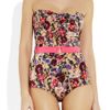 Zimmermann Savannah Floralprint Strapless Swimsuit in Multicolor (multicolored) - Lyst