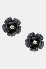 Betsey Johnson Flower Stud Earrings