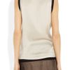 Bottega Veneta Brickembroidered Silkblend Top in Beige (black) - Lyst