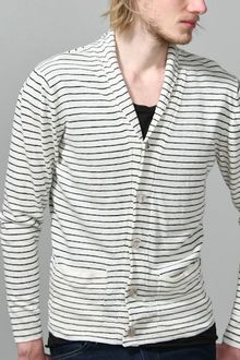 Oak Stripe Shawl Collar Cardigan  - Lyst