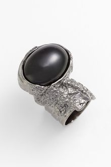 Yves Saint Laurent Arty Oval Metal Ring - Lyst
