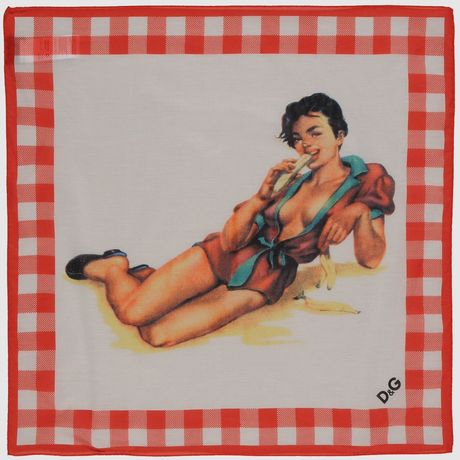 D&g Dg Square Scarves in Multicolor (red) - Lyst