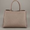 Bottega Veneta Woven Leather Bag in Brown - Lyst