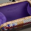 Bottega Veneta Woven Leather Box Clutch in Multicolor (white) - Lyst
