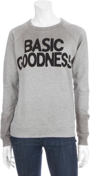 Free City Basic Goodness Raglan Sweatshirt in Gray (grey) - Lyst