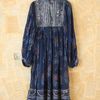 Free People Vintage Blue and Silver Mid Length Dress in Blue - Lyst