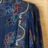 Free People Vintage Blue and Silver Mid Length Dress in Blue - Lyst