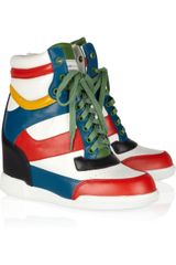 Marc By Marc Jacobs Kisha Colorblock Wedge Sneakers