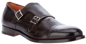 Santoni Monk Strap Shoe - Lyst
