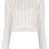 3.1 Phillip Lim Cropped Sweater in White - Lyst