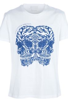 Alexander McQueen Printed Crew Neck Tshirt - Lyst