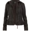 Allsaints Belvedere Leather Jacket in Brown (bitter) - Lyst