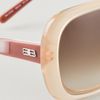 Balenciaga Twisted Temple Sunglasses in Beige - Lyst