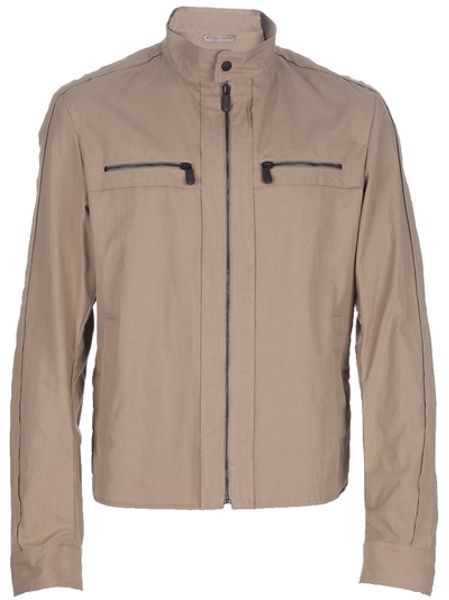 Bottega Veneta Zip Jacket in Beige for Men - Lyst