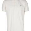 Bottega Veneta Logo Polo Shirt in White for Men - Lyst