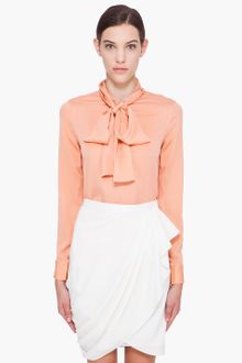 Diane Von Furstenberg Apricot Silk Daria Blouse - Lyst