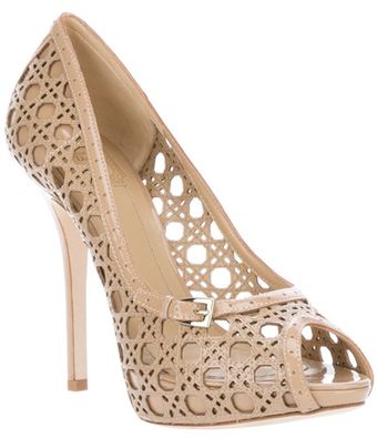 Dior Peep Toe Pump - Lyst