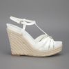 Dior Wedge Sandal in White - Lyst
