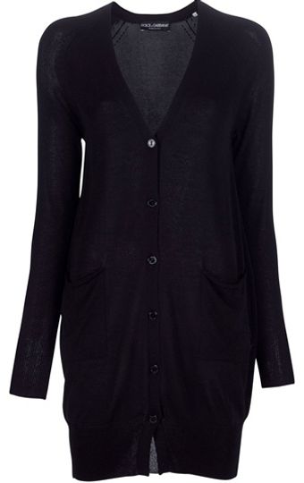  Long Button Cardigan 
