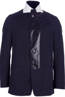 Dries Van Noten Contrasting Collar Jacket - Lyst