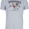 Dsquared2 Printed Crew Neck Tshirt in Gray for Men (grey) - Lyst