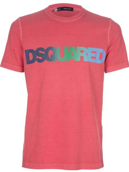 Dsquared2 Print Tshirt in Red for Men - Lyst