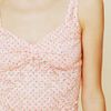 Free People Dot Printed Lace Cami in Pink (flamingo) - Lyst