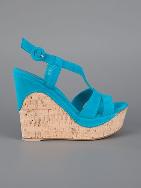 turquoise blue wedge sandals