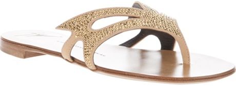 Giuseppe Zanotti Slip On Sandal in Beige (nude) - Lyst