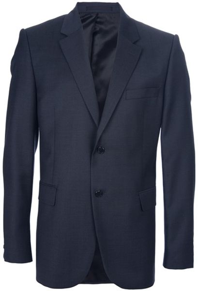 Givenchy Single Breasted Jacket in Blue for Men - Lyst