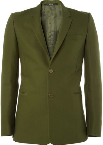  Slim Fit Cotton Blazer 