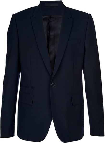 Givenchy Single Button Blazer in Blue for Men (navy) - Lyst