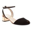 Gucci Peep Toe Sandal in Black - Lyst