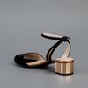 Gucci Peep Toe Sandal in Black - Lyst