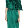 Lanvin Asymmetric Silksatin Dress in Green - Lyst