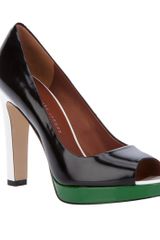 Marc By Marc Jacobs Block Colour Peep Toe Pump
