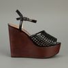 Marc By Marc Jacobs Wedge Sandal in Brown (black) - Lyst