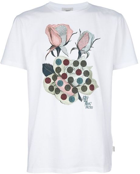 Marc Jacobs Printed Crew Neck Tshirt in White for Men - Lyst