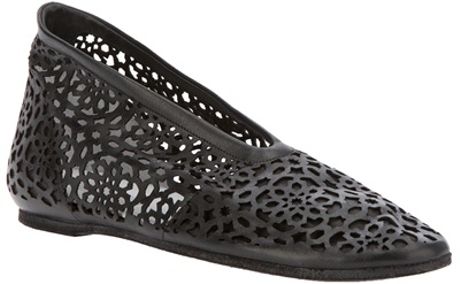Marsell Laser Cut Slip On Shoe in Black - Lyst