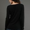 Michael Stars Slim Slouch V Neck in Black in Black - Lyst